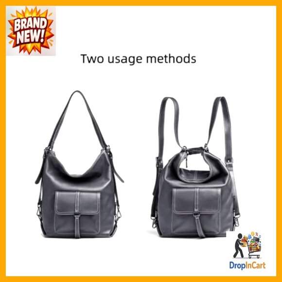 Genuine Leather Backpack Purse Large Capacity Anti-Theft Travel Convertible main image 6